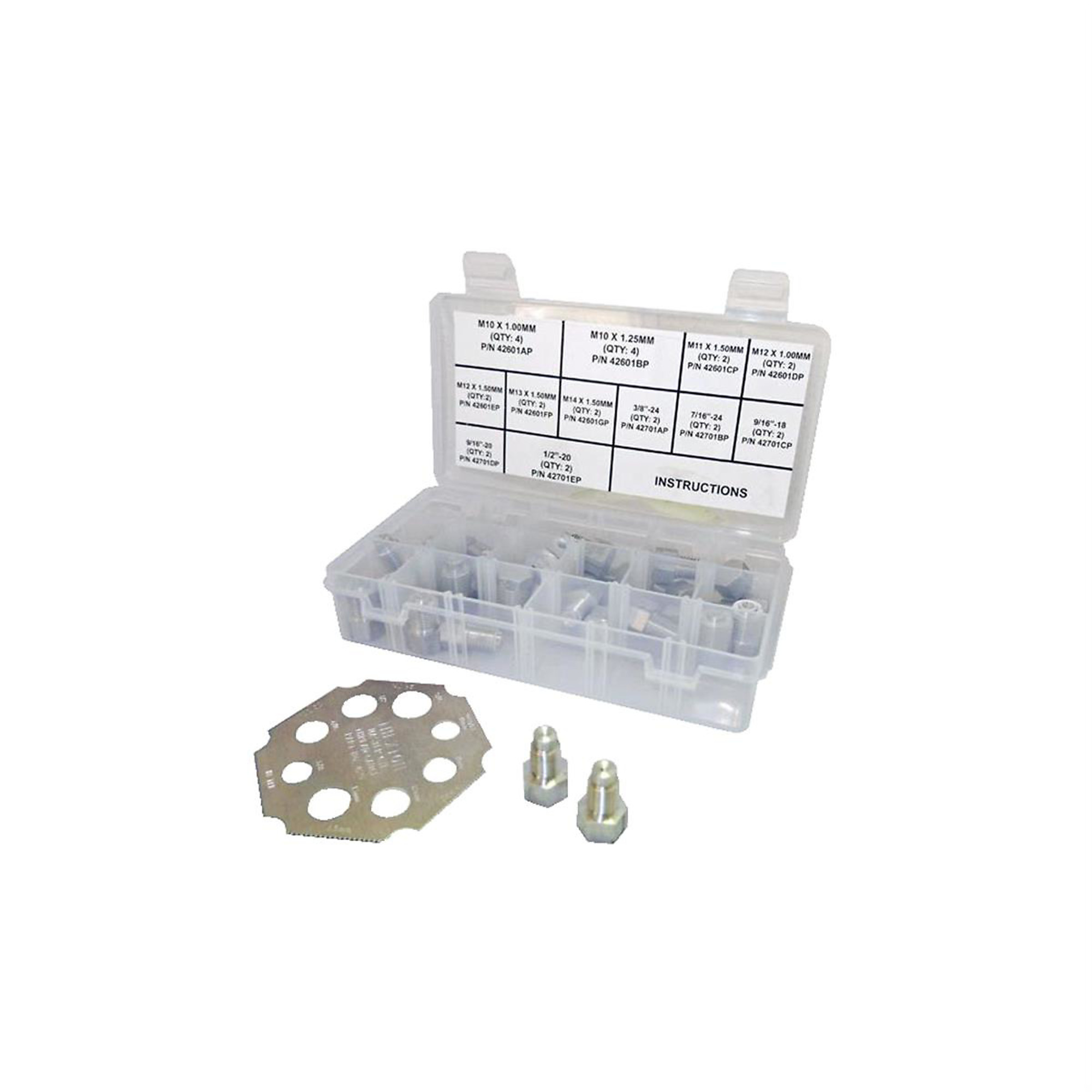 Thexton Universal Master Cylinder Plug Set — 26-Piece, SAE and Metric Sizes, Model# THX803P